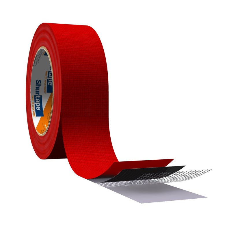 Shurtape PC 667 Specialty Grade, Outdoor Stucco Duct Tape, 48mm x 55m, Red, 1 Roll (100526) - Image 3